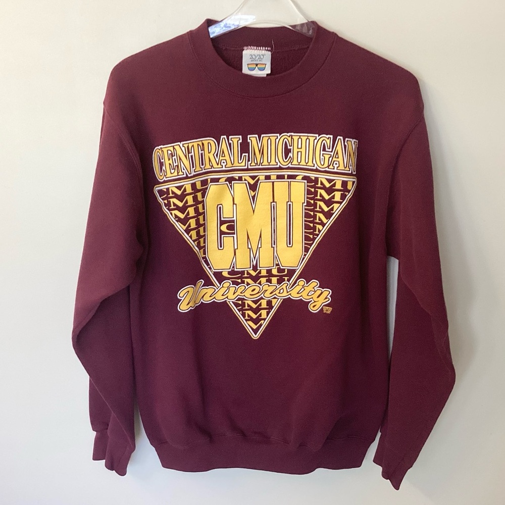 Vintage 20/20 Sport Central Michigan University Crewneck Sweatshirt CMU - M